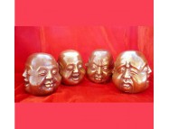 bronze four face buddha 